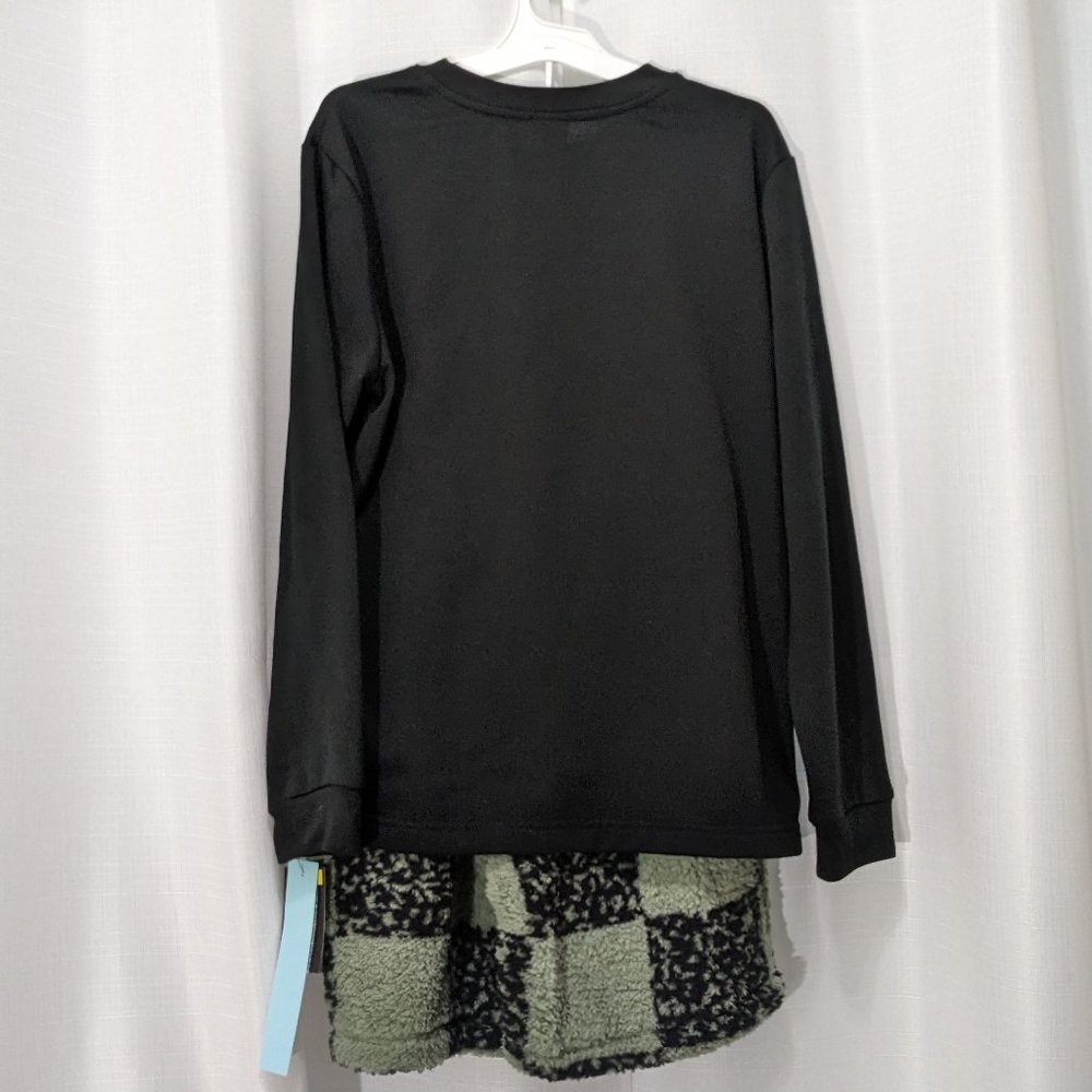 Art Class Pajamas Girls Sleepwear Pjs Set Size XL Black Green - Picture 3 of 6